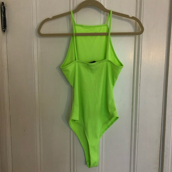 NEON GREEN BODYSUIT - Picture 2 of 2